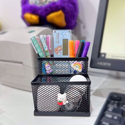 Picture of Metal Mesh Desk Organizer