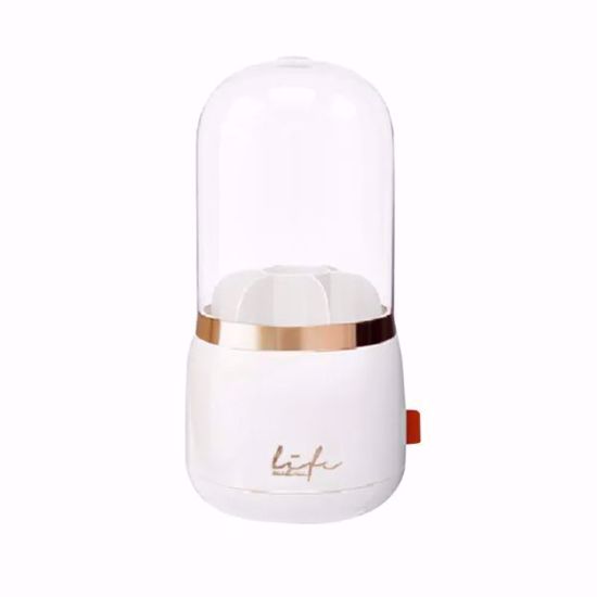 Picture of 360° Rotating Makeup Brush Organizer with Clear Dustproof Lid