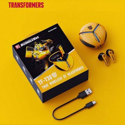 صورة TF-T30 True Wireless BT Headphones Bumblebee