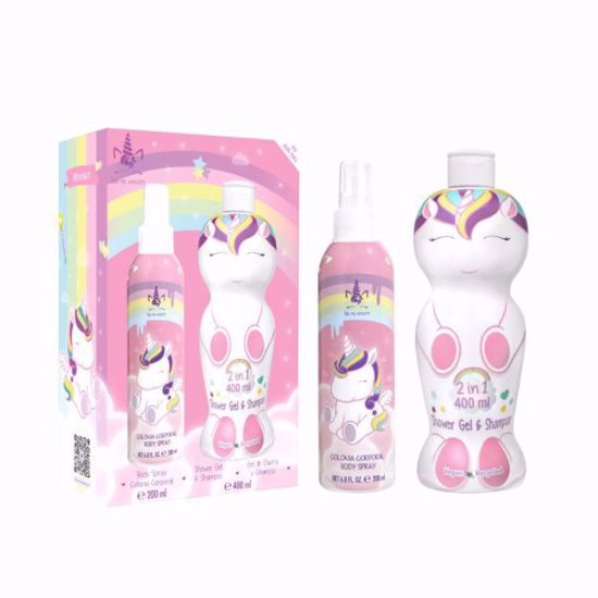صورة Eau My Unicorn Scent Gift Set – Cologne Body Spray & 2-in-1 Shower Gel + Shampoo