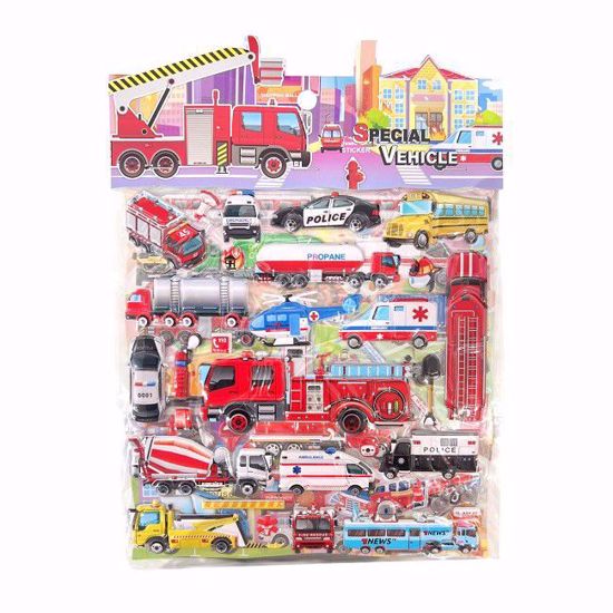 Picture of Engineering Vehicle Puffy Stickers