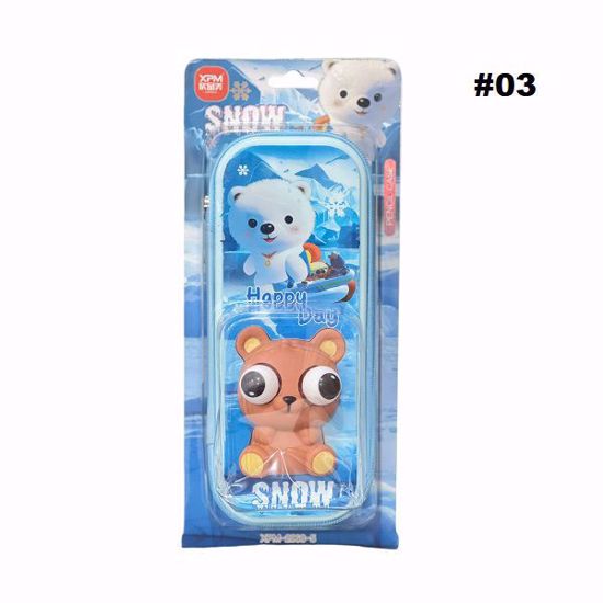 Picture of BEAR Design 3D Squishy Pop-Eye Pencil Case