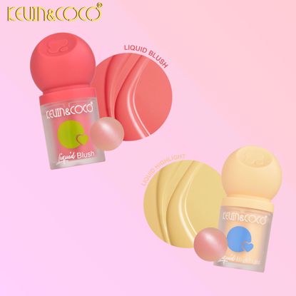صورة KEVIN & COCO Liquid Blush & Highlighter – The Pomegranate Glow