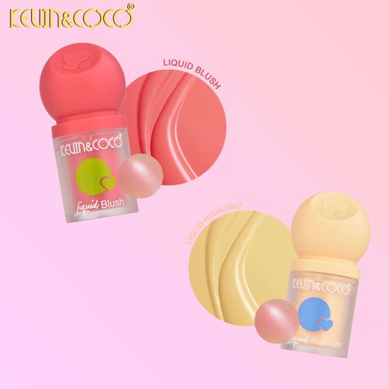 صورة KEVIN & COCO Liquid Blush & Highlighter – The Pomegranate Glow