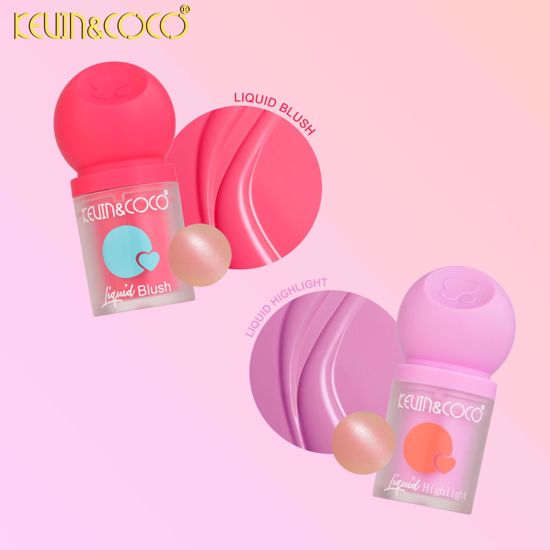 صورة KEVIN & COCO Liquid Blush & Highlighter – The Pomegranate Glow