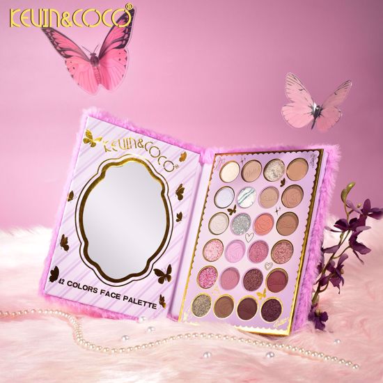 Picture of Furry 42 Colors Two-Layer Face & Eye Makeup Palette (Lilac)