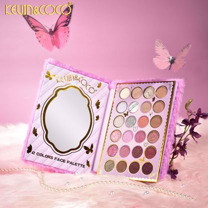 صورة Furry 42 Colors Two-Layer Face & Eye Makeup Palette (PURPLE)