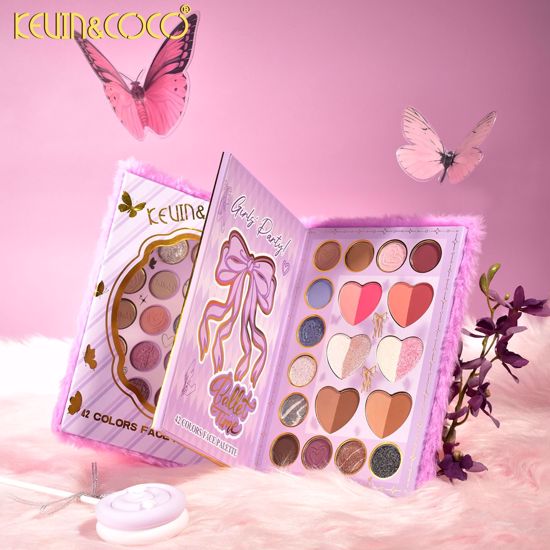 Picture of Furry 42 Colors Two-Layer Face & Eye Makeup Palette (Lilac)