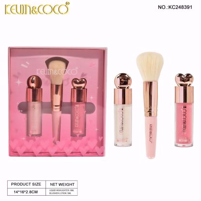 صورة KEVIN & COCO Liquid Highlighter & Blush with Brush