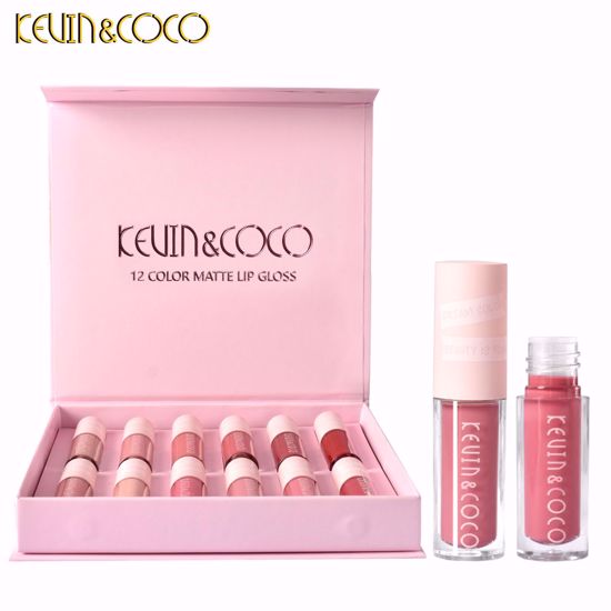 صورة KEVIN & COCO – “Colors Make Me Happy” 12-Color Matte Lip Gloss Set