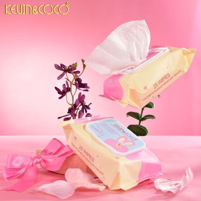 صورة Kevin & Coco Face & Eye Makeup Remover Wipes (25pcs)