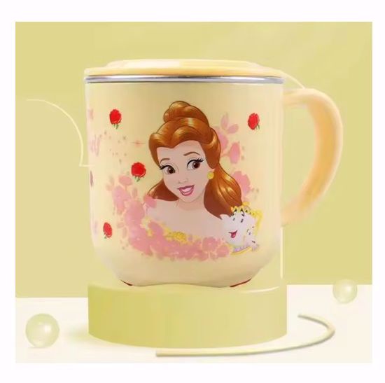 صورة Disney Beauty & the Beast (Belle) Cartoon Stainless Steel Kids Cup