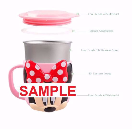 صورة Disney Cars (McQueen) 3D Cartoon Stainless Steel Kids Cup