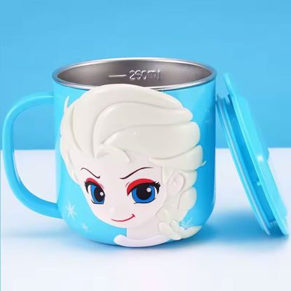 صورة Disney Frozen (Elsa) 3D Cartoon Stainless Steel Kids Cup