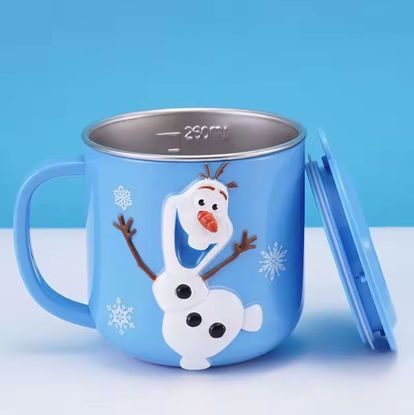 صورة Disney Frozen (Olaf) 3D Cartoon Stainless Steel Kids Cup