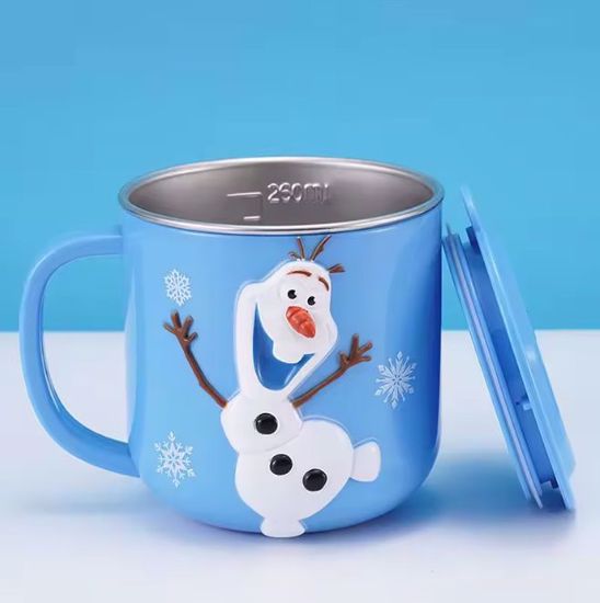 صورة Disney Frozen (Olaf) 3D Cartoon Stainless Steel Kids Cup