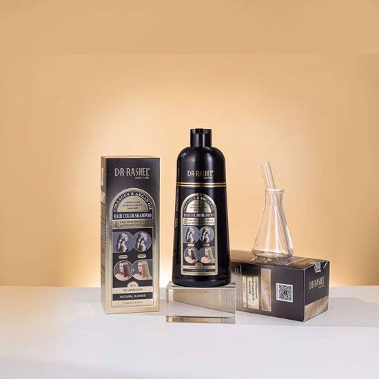 صورة Dr. Rashel Natural Blonde Hair Color Shampoo – 400ml