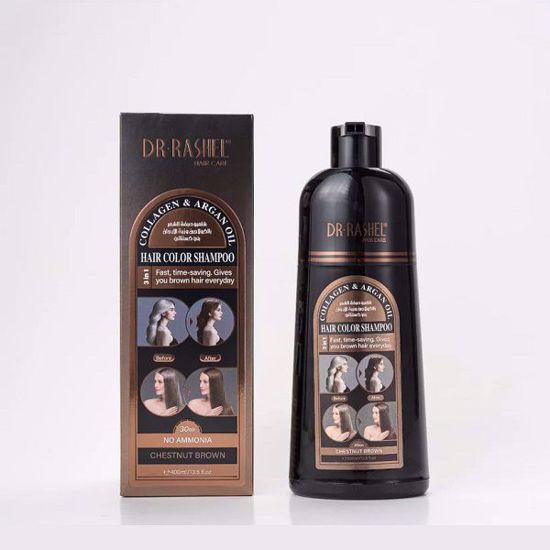 صورة Dr. Rashel Chestnut Brown Hair Color Shampoo – 400ml