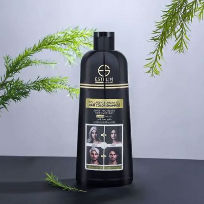 صورة ESTELIN Hair Color Shampoo – Natural Black