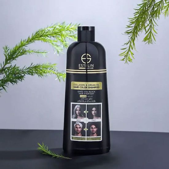 صورة ESTELIN Hair Color Shampoo – Natural Black