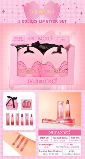 Picture of Kevin & Coco 3 Colors Lip Stick Set
