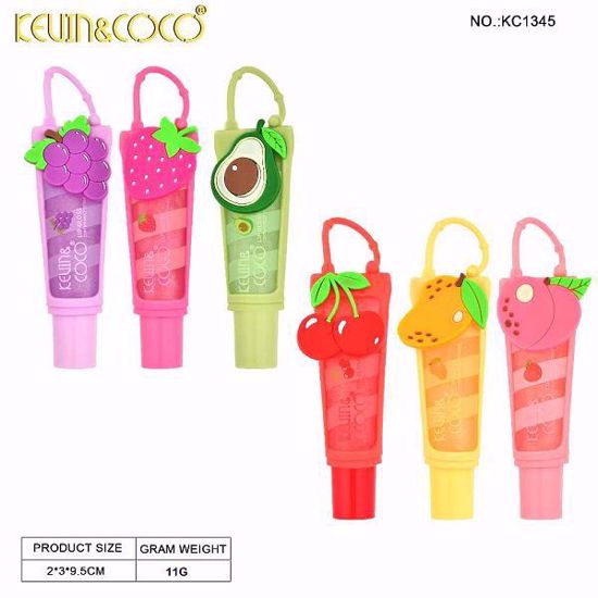 Picture of Kevin & Coco  Fruit Shine Pearl Lip Gloss (6 FLAVORS)