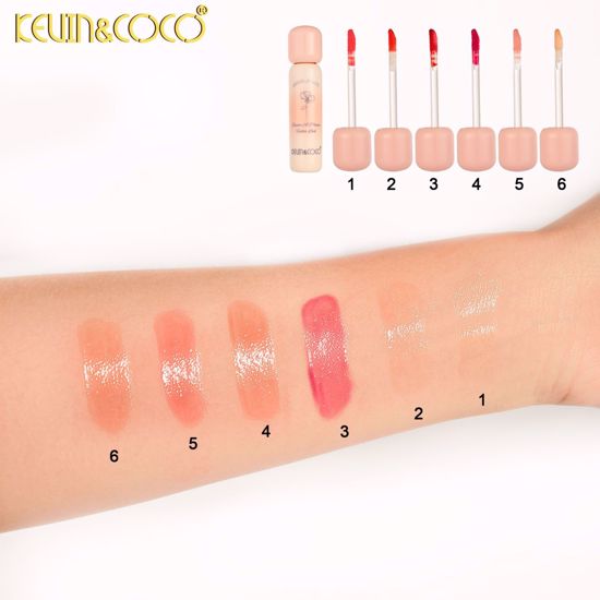 Picture of Kevin & Coco6-Shade Rose Love Glass Lip Gloss