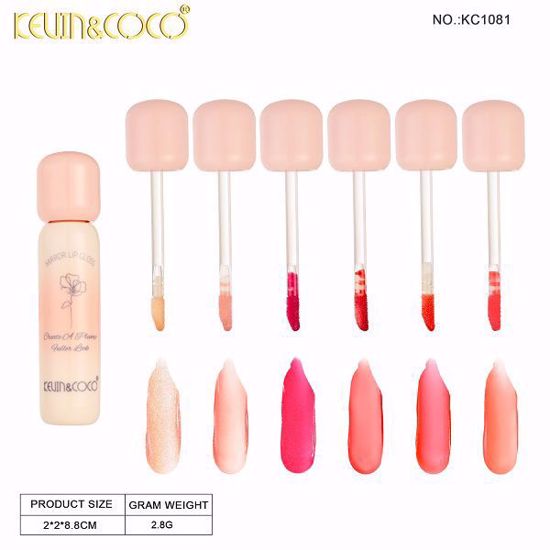 Picture of Kevin & Coco6-Shade Rose Love Glass Lip Gloss