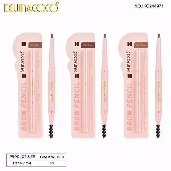 Picture of Kevin & Coco  Four-Leaf Clover Triangle Eyebrow Pencil (3-Shade)