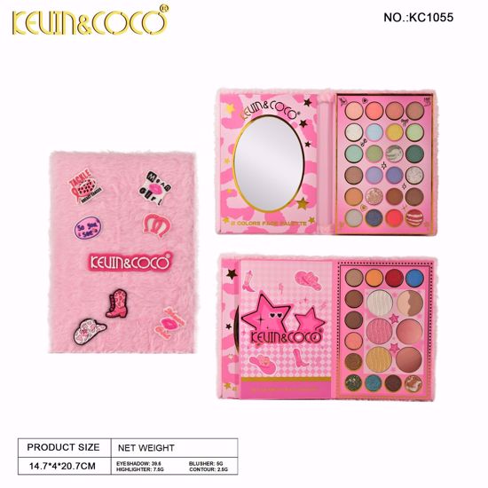 Picture of Furry 42 Colors Two-Layer Face & Eye Makeup Palette (Pink)