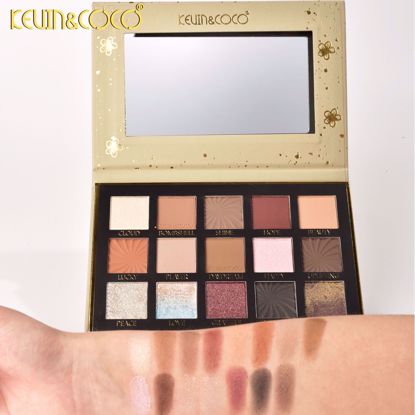 صورة Kevin & Coco Blooming 15-Color Eyeshadow Palette