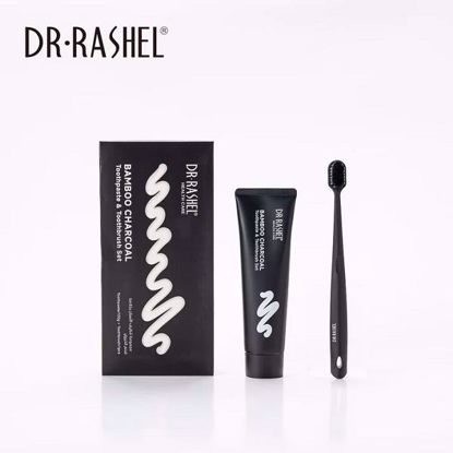Picture of Dr Rashel Bamboo Charcoal Toothpaste & Toothbrush Set