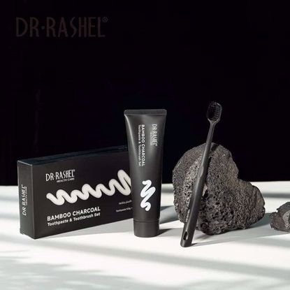 صورة Dr Rashel Bamboo Charcoal Toothpaste & Toothbrush Set