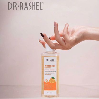 Picture of Dr Rashel Face & Body Vitamin C Oil Niacinamide SPF50+ Extra Whitening Brightening and Age-Defying