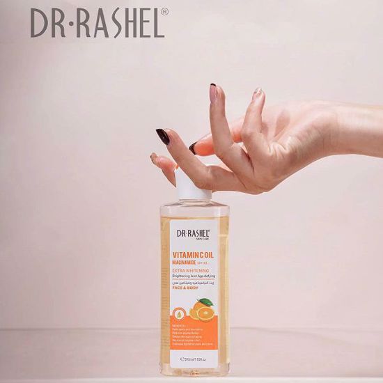 Picture of Dr Rashel Face & Body Vitamin C Oil Niacinamide SPF50+ Extra Whitening Brightening and Age-Defying