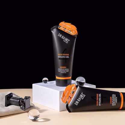 صورة DR RASHEL High Shine Styling Gel – Unisex Strong Hold, Polished Shine & Argan Oil Nourishment