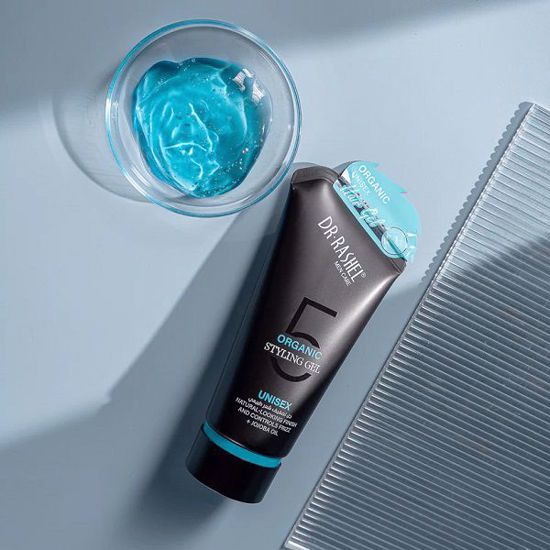 Picture of DR RASHEL Organic Styling Gel Unisex – Natural-Looking Finish, Frizz Control, Lightweight Hold, Jojoba Oil Infused