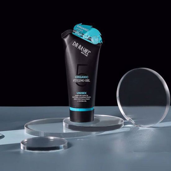 Picture of DR RASHEL Organic Styling Gel Unisex – Natural-Looking Finish, Frizz Control, Lightweight Hold, Jojoba Oil Infused