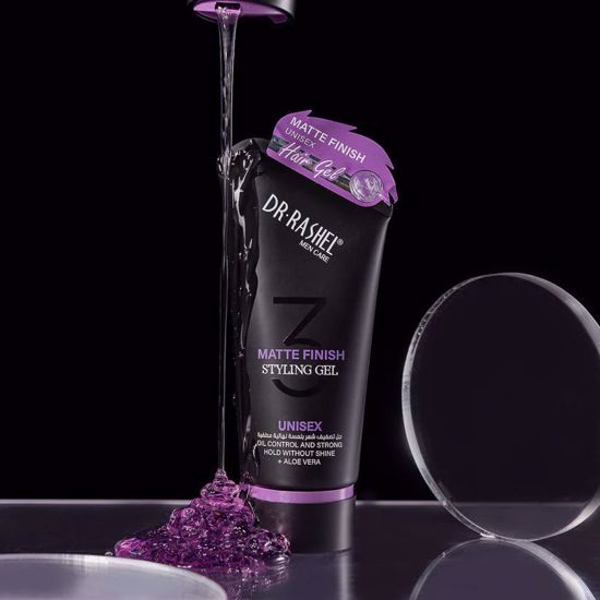 Picture of DR RASHEL Matte Finish Styling Gel Unisex – Oil Control, Strong Hold Without Shine, Aloe Vera Infused Non-Greasy Styling Gel