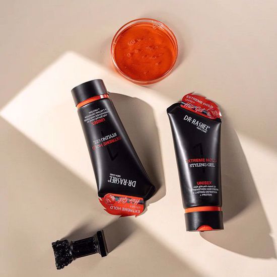Picture of DR RASHEL Extreme Hold Styling Gel Unisex – Strengthens Hair Fibers, Long-Lasting Definition, Protein-Infused Strong Hold Gel