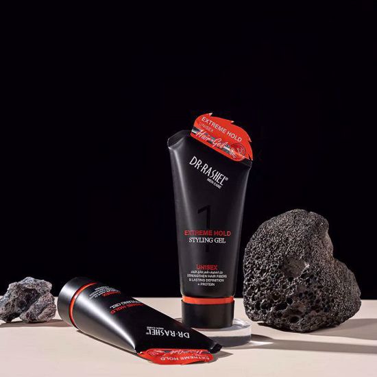 Picture of DR RASHEL Extreme Hold Styling Gel Unisex – Strengthens Hair Fibers, Long-Lasting Definition, Protein-Infused Strong Hold Gel