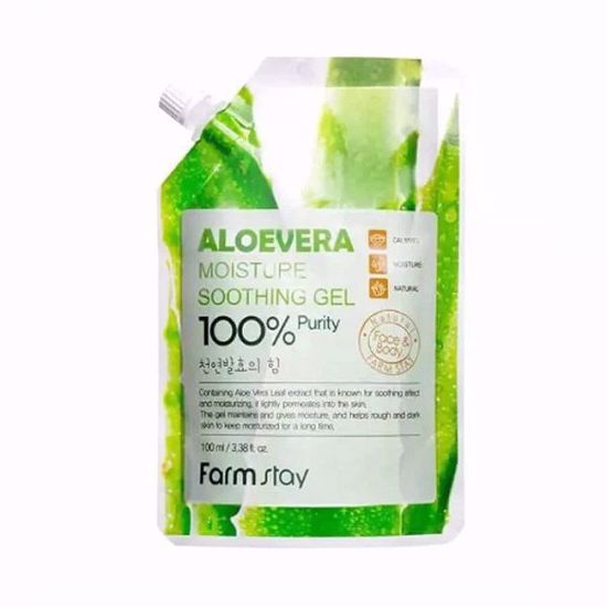 Picture of Farmstay Aloe Vera Moisture Soothing Gel – Pouch Type (100ml)
