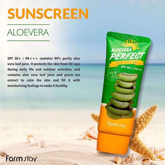 Picture of Farmstay Aloe Vera Perfect Sun Cream SPF 50 PA++