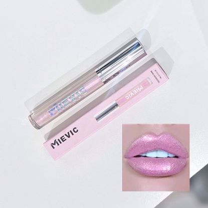 Picture of Laser Holographic Lip Gloss – Waterproof Metallic Liquid Lipstick (Cherry Pink)
