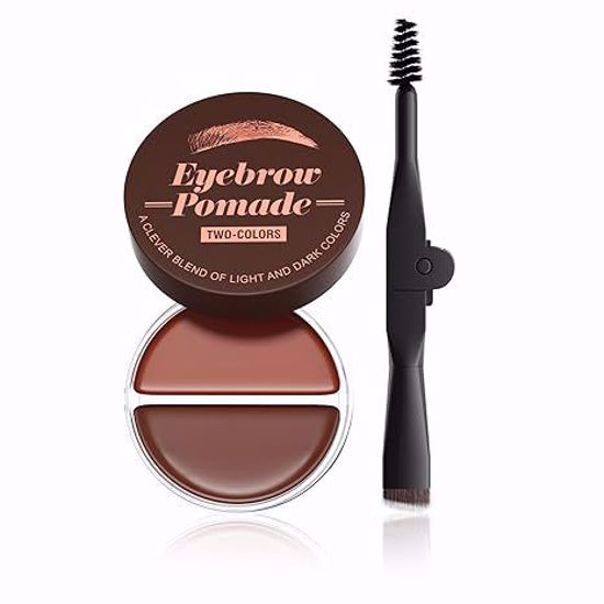 Picture of 2-in-1 Dual Color Brow Pomade With Brush (Light Brown & Dark Brown)