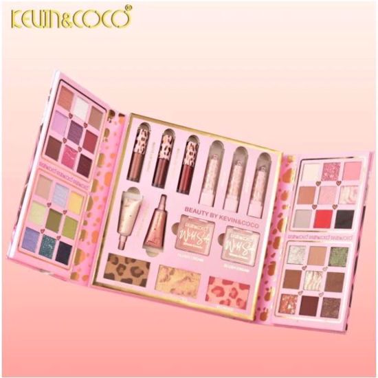 صورة 39-Color Eyeshadow & Cosmetic Set – Leopard Print All-in-One Makeup Compact