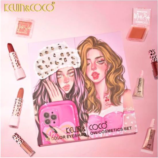 صورة 39-Color Eyeshadow & Cosmetic Set – Leopard Print All-in-One Makeup Compact