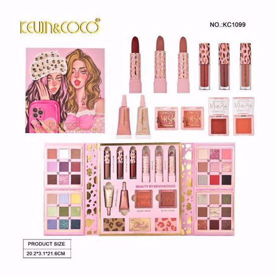 صورة 39-Color Eyeshadow & Cosmetic Set – Leopard Print All-in-One Makeup Compact