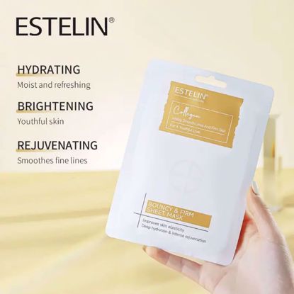 صورة Estelin Collagen Bouncy & Firm Sheet Mask – 25 g