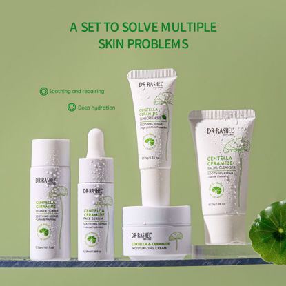 صورة Dr RASHEL Ceramide & Centella Soothing Repair Travel Skincare Set (5-Piece)